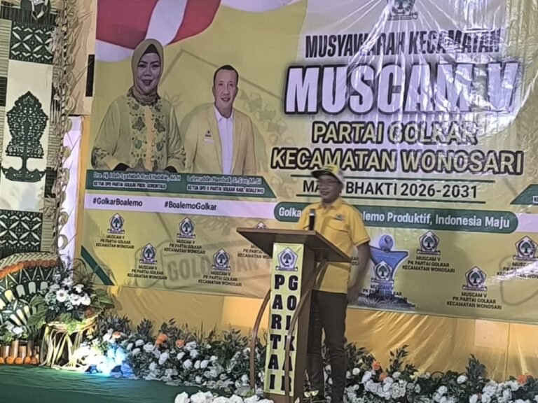 Ketua DPD Golkar Boalemo Lahmuddin Hambali Hadiri MUSCAM V, Hikmad Bano Raih Mandat Pimpin Golkar Wonosari