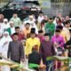Bupati dan Wakil Bupati Boalemo  Sholat Idul Fitri di Masjid Agung Baiturrahmah