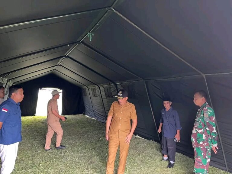 Wabup Lahmudin Hambali Tinjau Kesiapan Hunian Sementara Pasukan Batalyon di Piloliyanga