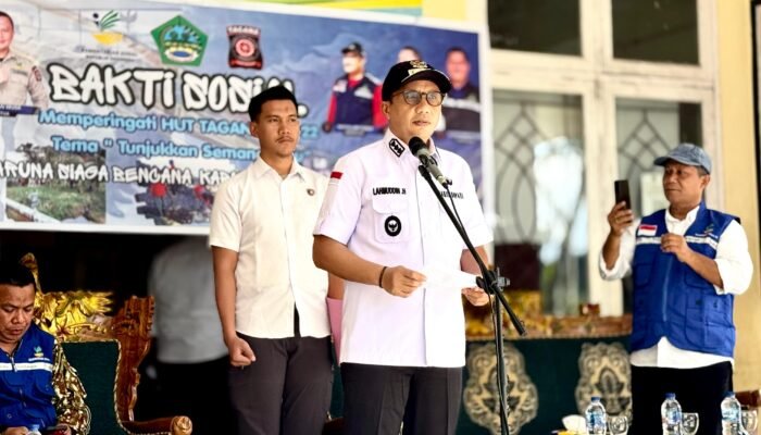 Peringati HUT ke-22 Tagana, Wabup Boalemo Ajak Relawan Perkuat Pengabdian Untuk Masyarakat