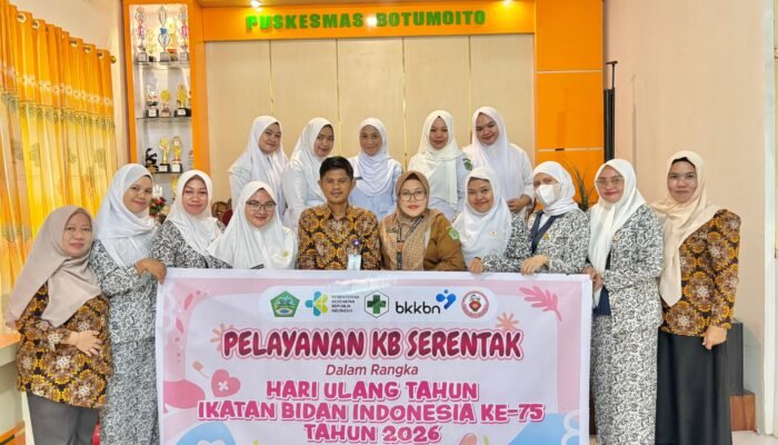Puskesmas Botumoito Dukung Pelayanan KB Serentak Gratis di Hari Bidan Indonesia ke-75