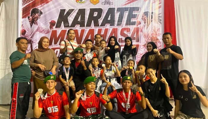 Empat Karateka Muda Yonif TP 915/Bitu’o Ukir Prestasi, Harumkan Nama Boalemo di Ajang Minahasa Open Tournament 2026