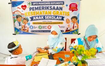 CKG UPTD Puskesmas Botumoito Warnai MPLS di SDN 05 Botumoito