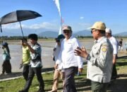 Bupati Rum Pagau Hadiri Gerakan Tanam Serempak Padi dengan Metode Pertanian Modern