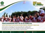 Pencanangan HUT ke-81 RI Dimulai, Bupati Rum Pagau Ajak Seluruh Elemen Perkuat Semangat Persatuan