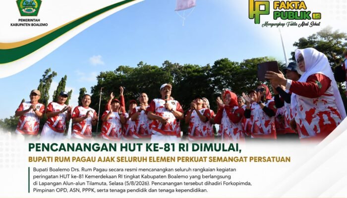 Pencanangan HUT ke-81 RI Dimulai, Bupati Rum Pagau Ajak Seluruh Elemen Perkuat Semangat Persatuan