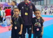 Hafidz dan Pindad, Dua Bersaudara Asal Botumoito Ukir Prestasi di Karate Open Tournament Kajati Sulut Cup Ke-V