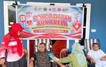 Solidaritas Kemanusiaan di HKN ke-62: Donor Darah Puskesmas Botumoito Lampaui Target, 54 Kantong Terkumpul
